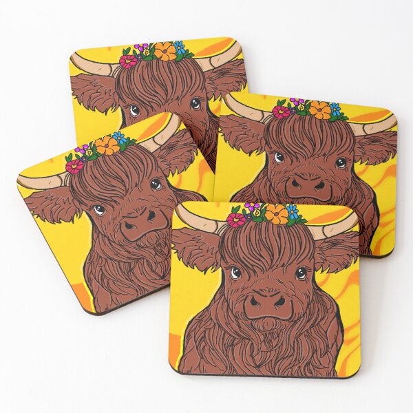 Item preview, Boho highland Cow designed and sold by Savannah Campbell.