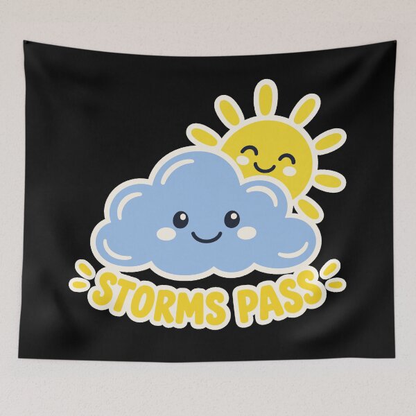Item preview, culture mental health Storms Pass Mental Health Cloud And Sun designed and sold by Uglyandcute.