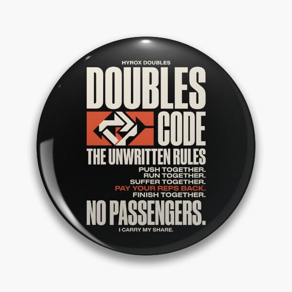 Item preview, Hyrox Doubles Code Fitness Athlete Workout designed and sold by SplashTastic.