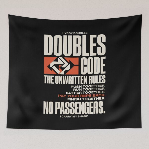 Item preview, Hyrox Doubles Code Fitness Athlete Workout designed and sold by SplashTastic.