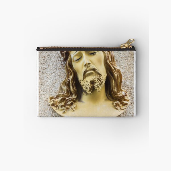 Item preview, Bust of Jesus Christ Sculpture Portrait With Long Hair and Serene Expression on Wall designed and sold by Nmallia.