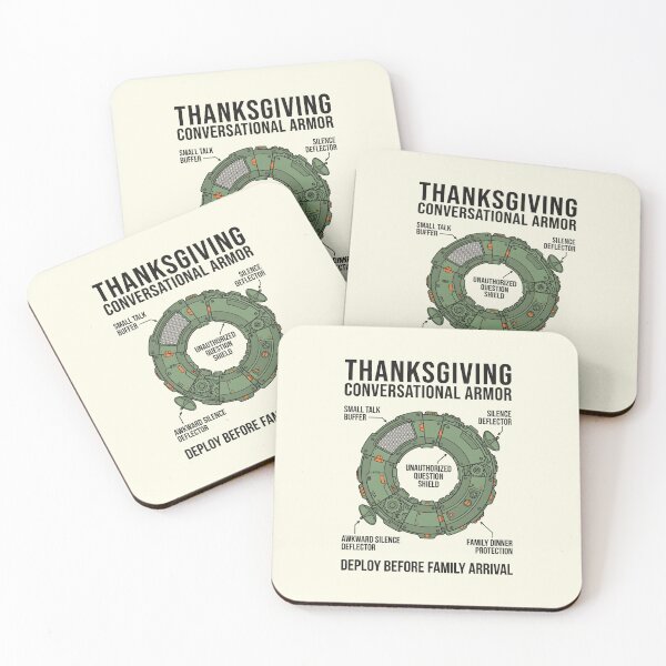 Item preview, Thanksgiving Conversational Armor Family Dinner Humor designed and sold by SplashTastic.
