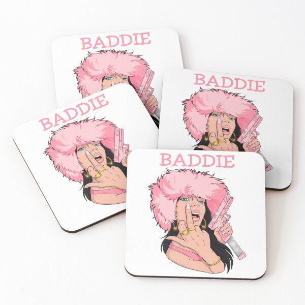 Item preview, Sassy Pink Baddie Girl Middle Finger designed and sold by Vicky021.