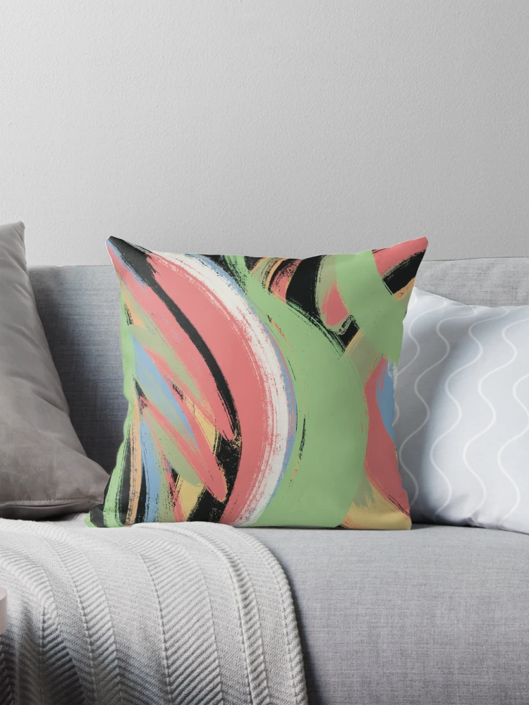 Aperçu 1 sur 4. Coussin avec l'œuvre Vortex 456 créée et vendue par Roco47.