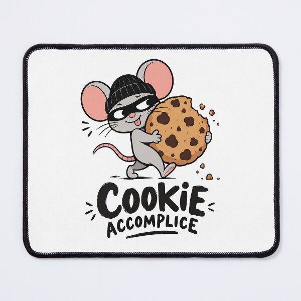 Item preview, Cookie Accomplice – Sneaky Mouse with Giant Chocolate Chip Cookie designed and sold by zzz888.