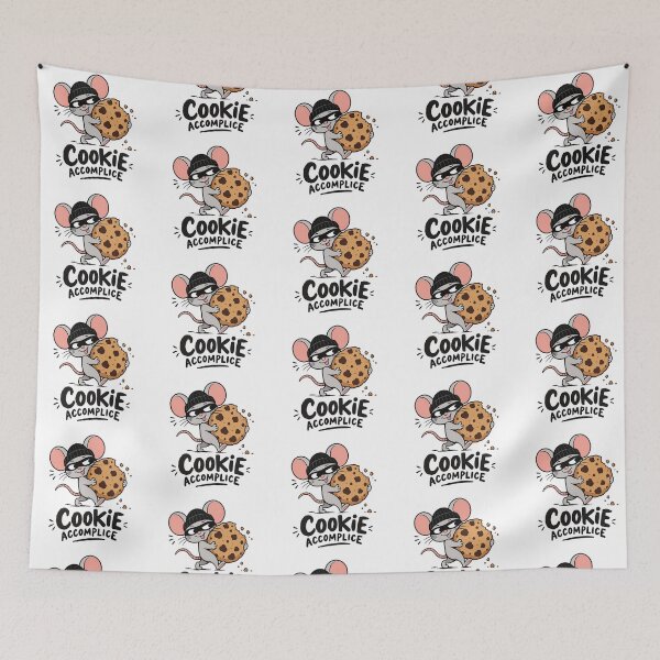Item preview, Cookie Accomplice – Sneaky Mouse with Giant Chocolate Chip Cookie designed and sold by zzz888.