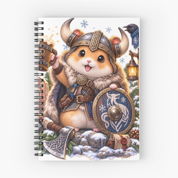 Item preview, Viking Warrior Hamster Nordic Winter designed and sold by jgvisualarts.
