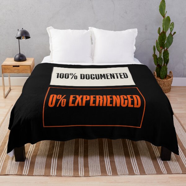 Item preview, 100 Percent Documented 0 Percent Experienced Developer Humor designed and sold by SplashTastic.