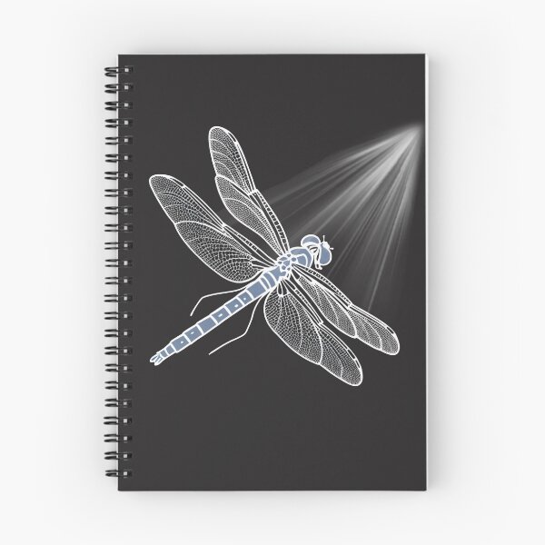 Item preview, Mystical Neon Blue Dragonfly Flying to the Light Celestial Art designed and sold by mimikaka.