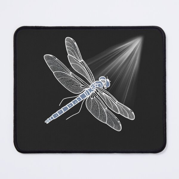 Item preview, Mystical Neon Blue Dragonfly Flying to the Light Celestial Art designed and sold by mimikaka.