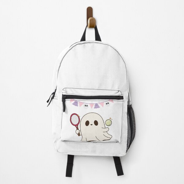 Item preview, Cute Kawaii Ghost Playing Tennis Sports designed and sold by Sela Art .