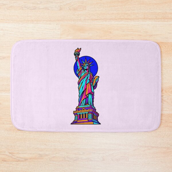 Item preview, Neon Statue of Liberty New York City Geometric Art designed and sold by KungPowUnicorn.