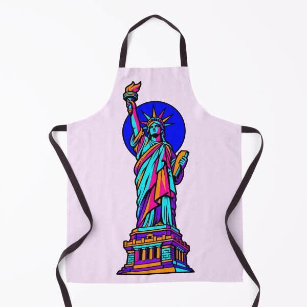 Item preview, Neon Statue of Liberty New York City Geometric Art designed and sold by KungPowUnicorn.