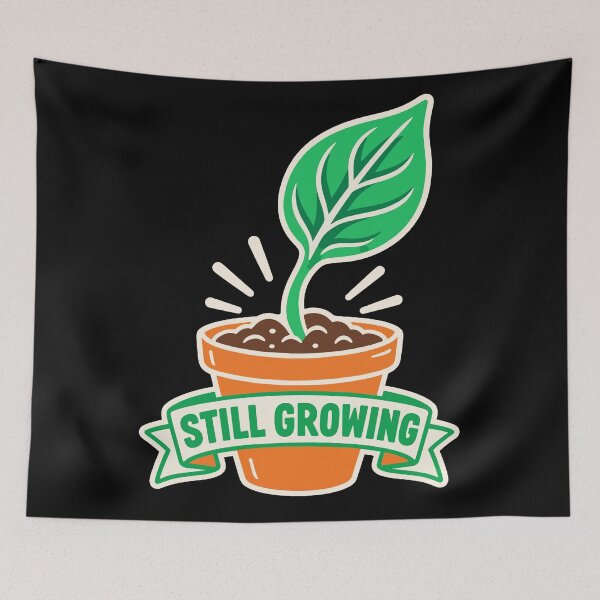Item preview, culture mental health Still Growing Mental Health Plant And Leaf designed and sold by Uglyandcute.