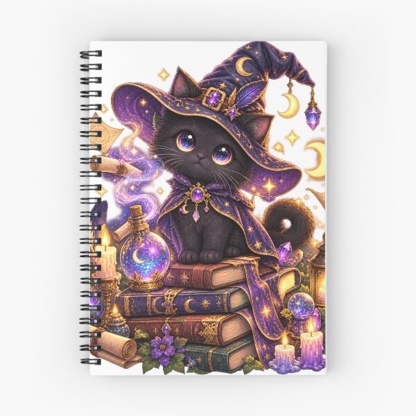 Item preview, Mystical Black Cat Wizard Witch designed and sold by jgvisualarts.