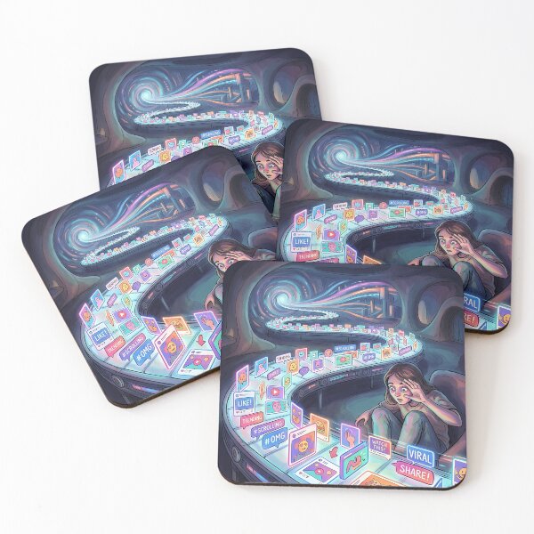 Item preview, Infinite Social Media Conveyor Feed Sensory Overload Art designed and sold by Michaelragheb.