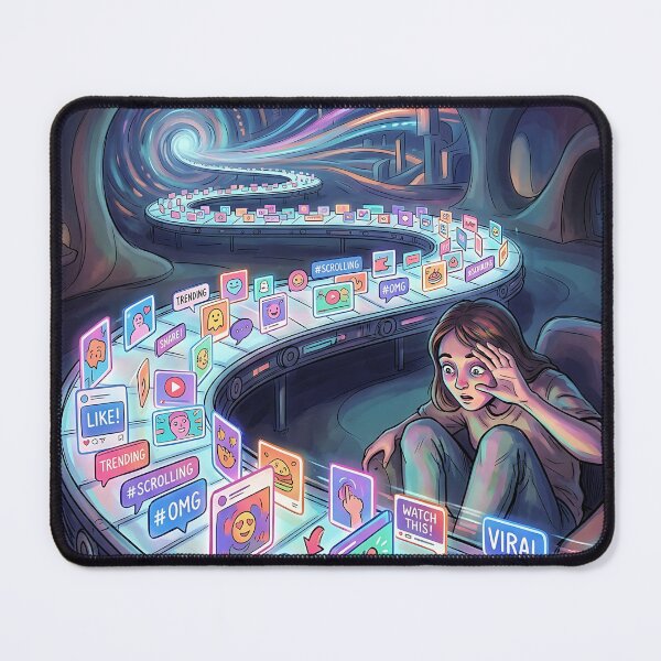 Item preview, Infinite Social Media Conveyor Feed Sensory Overload Art designed and sold by Michaelragheb.
