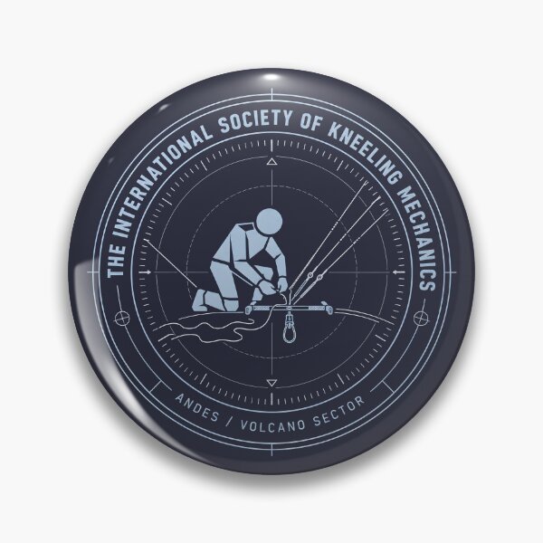 Item preview, Kneeling Mechanics Kitesurfing Technical Emblem designed and sold by SplashTastic.