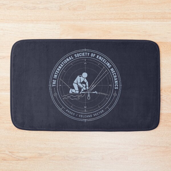 Item preview, Kneeling Mechanics Kitesurfing Technical Emblem designed and sold by SplashTastic.
