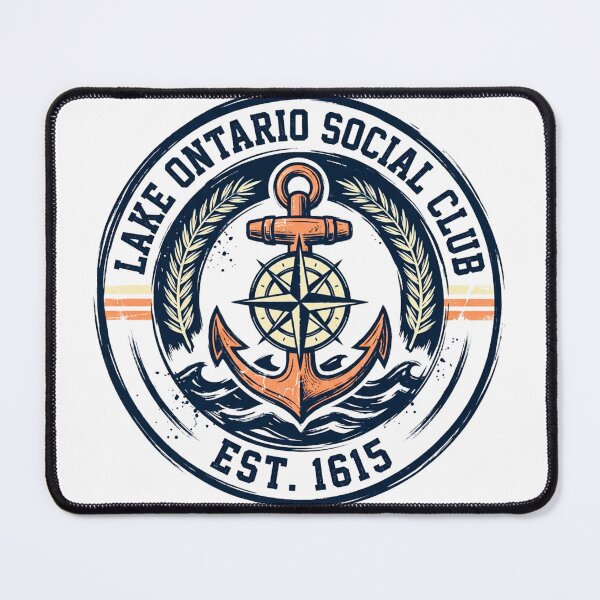 Item preview, Lake Ontario Social Club Est 1615 Vintage Nautical Anchor designed and sold by BumbleBloom7.