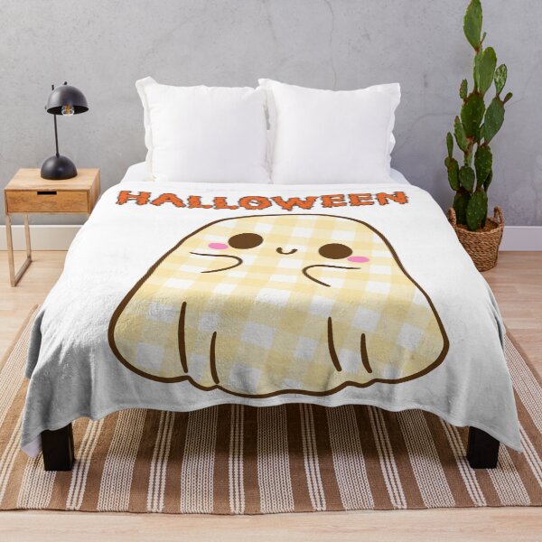 Item preview, Cute Halloween Gingham Ghost Spooky Season designed and sold by Sela Art .