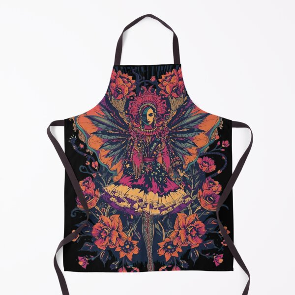 Item preview, Butterfly Bloom Mystic: Dark Botanical Deity Art designed and sold by Mythical Entanglement.