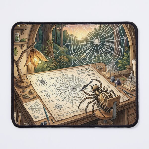 Item preview, Spider Architect Drafting Master Web Blueprint Cozy Studio  designed and sold by Michaelragheb.