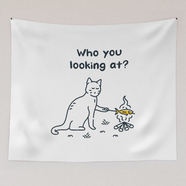 Item preview, WHO YOU LOOKING AT? designed and sold by oneletters.