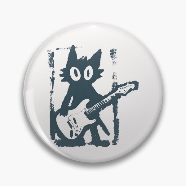 Item preview, Rock Star Cat Playing Guitar Vintage Funny Rock Music Animal Graphic designed and sold by ArtbySunRaeer.
