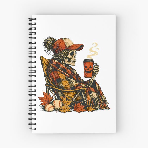 Item preview, Cozy Fall Baseball Skeleton Mom Bleacher Coffee designed and sold by chattsuede.