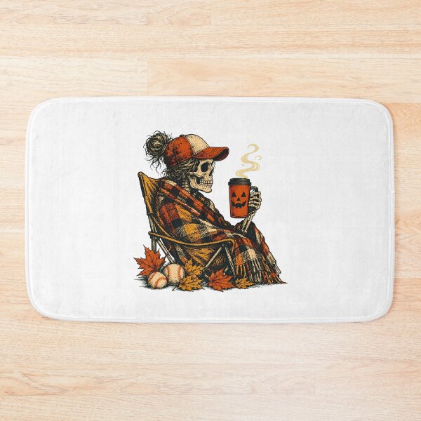 Item preview, Cozy Fall Baseball Skeleton Mom Bleacher Coffee designed and sold by chattsuede.