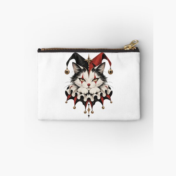 Item preview, Royal Jester Cat – Dramatic Harlequin Feline Portrait designed and sold by zzz888.