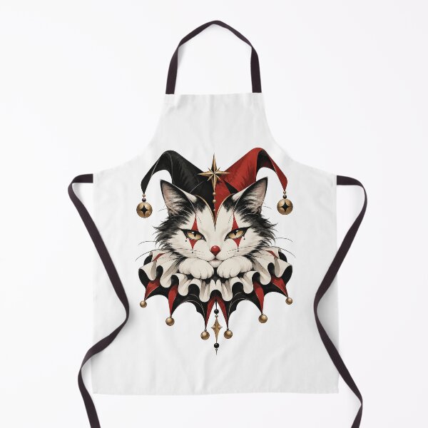 Item preview, Royal Jester Cat – Dramatic Harlequin Feline Portrait designed and sold by zzz888.