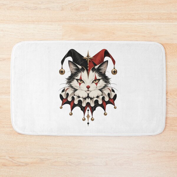 Item preview, Royal Jester Cat – Dramatic Harlequin Feline Portrait designed and sold by zzz888.