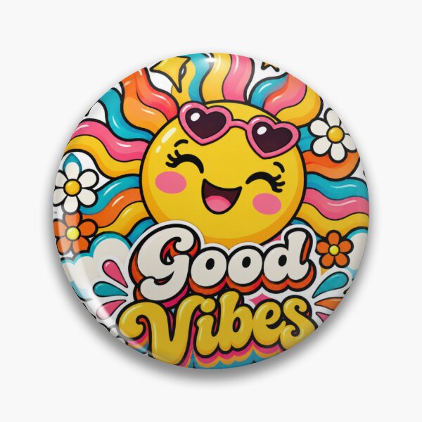 Item preview, Good Vibes Groovy Smiling Sun designed and sold by CodePaws Creations.