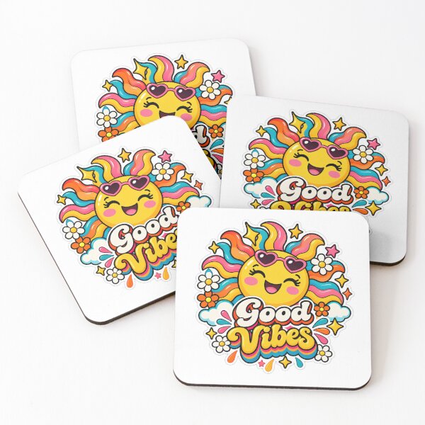 Item preview, Good Vibes Groovy Smiling Sun designed and sold by CodePaws Creations.