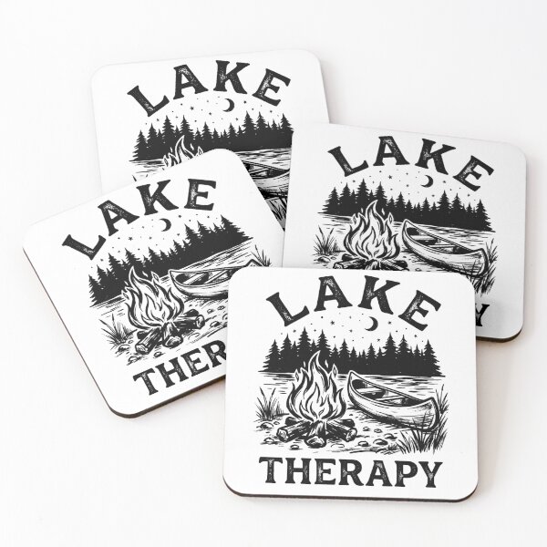 Item preview, Lake Therapy Vintage Canoe Campfire Night Camping designed and sold by BumbleBloom7.