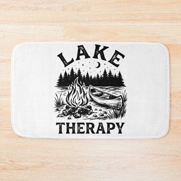 Item preview, Lake Therapy Vintage Canoe Campfire Night Camping designed and sold by BumbleBloom7.