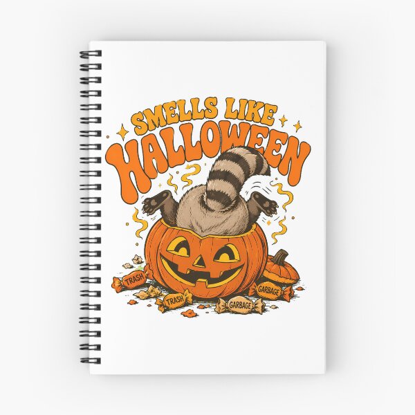 Item preview, Smells Like Halloween Raccoon Trash Panda Pumpkin designed and sold by chattsuede.