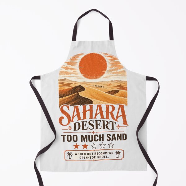 Item preview, Sahara Desert Too Much Sand Funny Vintage Travel Review designed and sold by HROC.