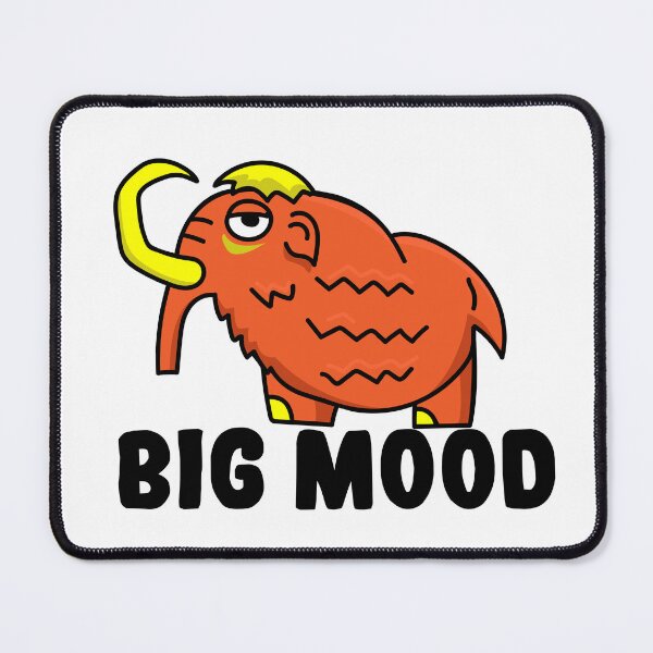 Item preview, Big Mood | Funny Mammoth Character designed and sold by Creatory.studio.
