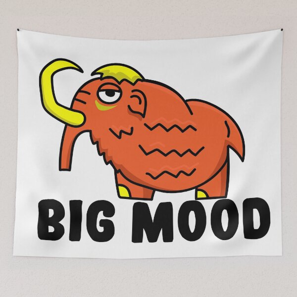Item preview, Big Mood | Funny Mammoth Character designed and sold by Creatory.studio.