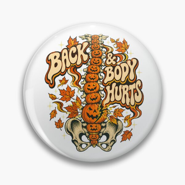 Item preview, Pumpkin Spine Back Pain Funny Halloween Chiropractor designed and sold by chattsuede.