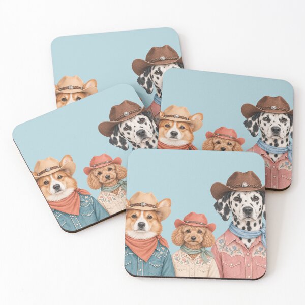 Item preview, Cowboy Dogs Western Country Aesthetic Art designed and sold by SayMaria.