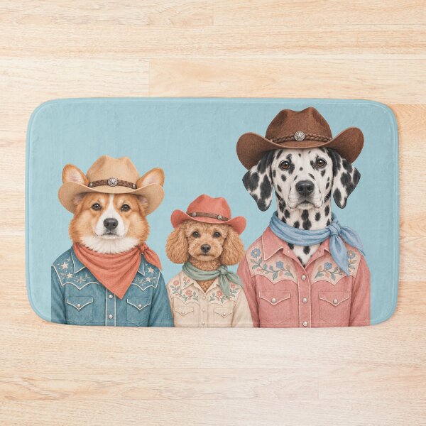 Item preview, Cowboy Dogs Western Country Aesthetic Art designed and sold by SayMaria.