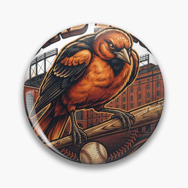 Item preview, Bird Land Baltimore Baseball Oriole Mascot Vintage Emblem designed and sold by Pandora´s Box.