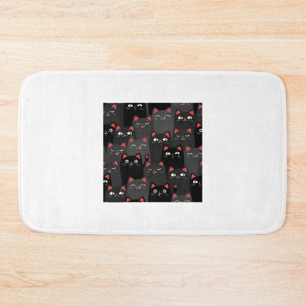 Item preview, Cute Happy Black Cats Seamless Pattern - Aesthetic Feline Illustrations & Fun Animal Pattern Art | ⭐⭐⭐⭐⭐ Best Seller designed and sold by AmirabbasGT.