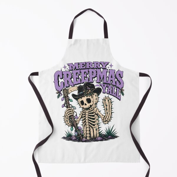 Item preview, Spooky Cowboy Christmas Skeleton Cactus Creepmas Saguaro designed and sold by chattsuede.