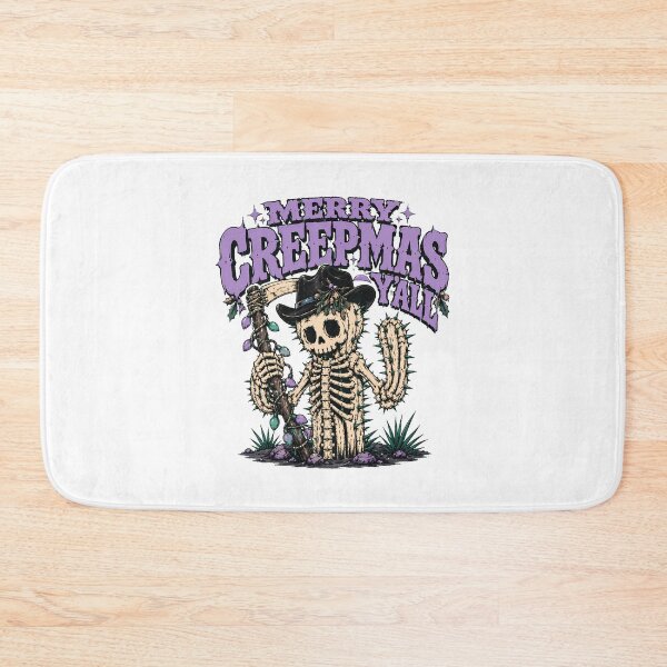 Item preview, Spooky Cowboy Christmas Skeleton Cactus Creepmas Saguaro designed and sold by chattsuede.