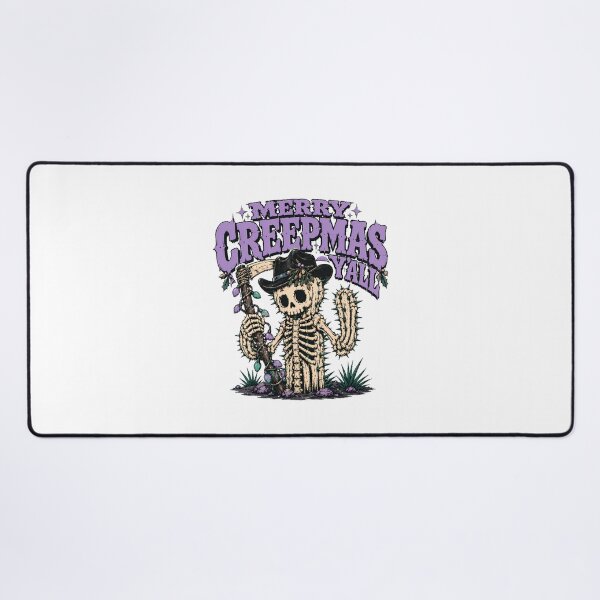 Item preview, Spooky Cowboy Christmas Skeleton Cactus Creepmas Saguaro designed and sold by chattsuede.